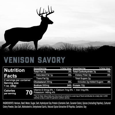 Venison Steak Strips - Savory