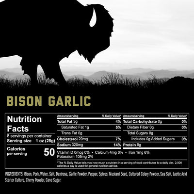 Bison Summer Sausage - Garlic