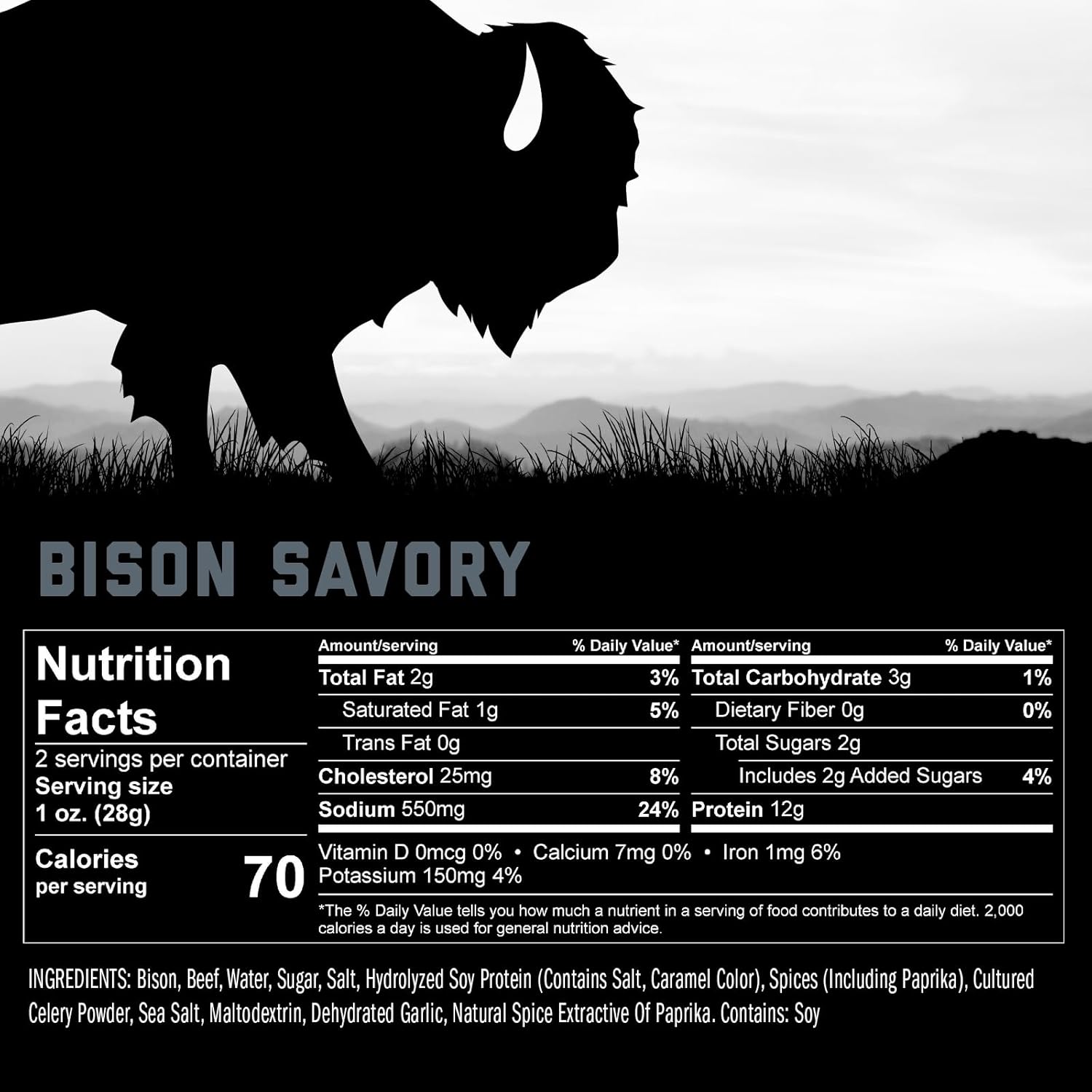 Bison Steak Strips - Savory