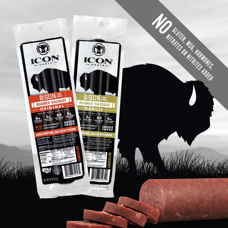 Bison Summer Sausage - Garlic