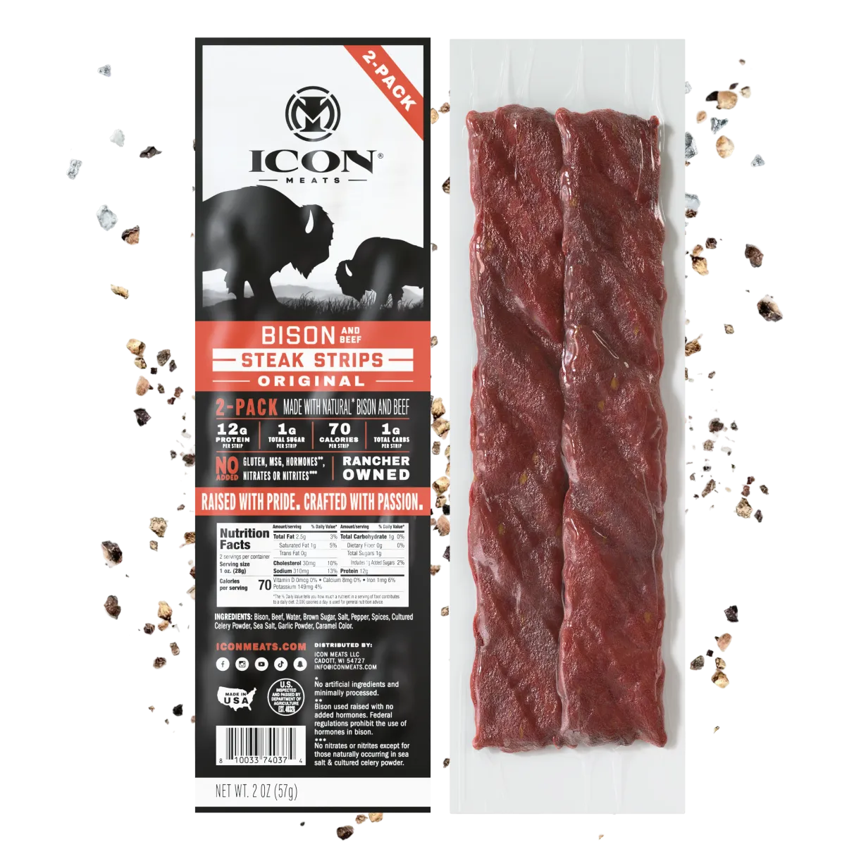 Bison Steak Strips - Original