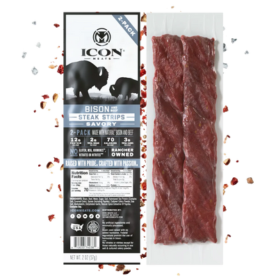 Bison Steak Strips - Savory