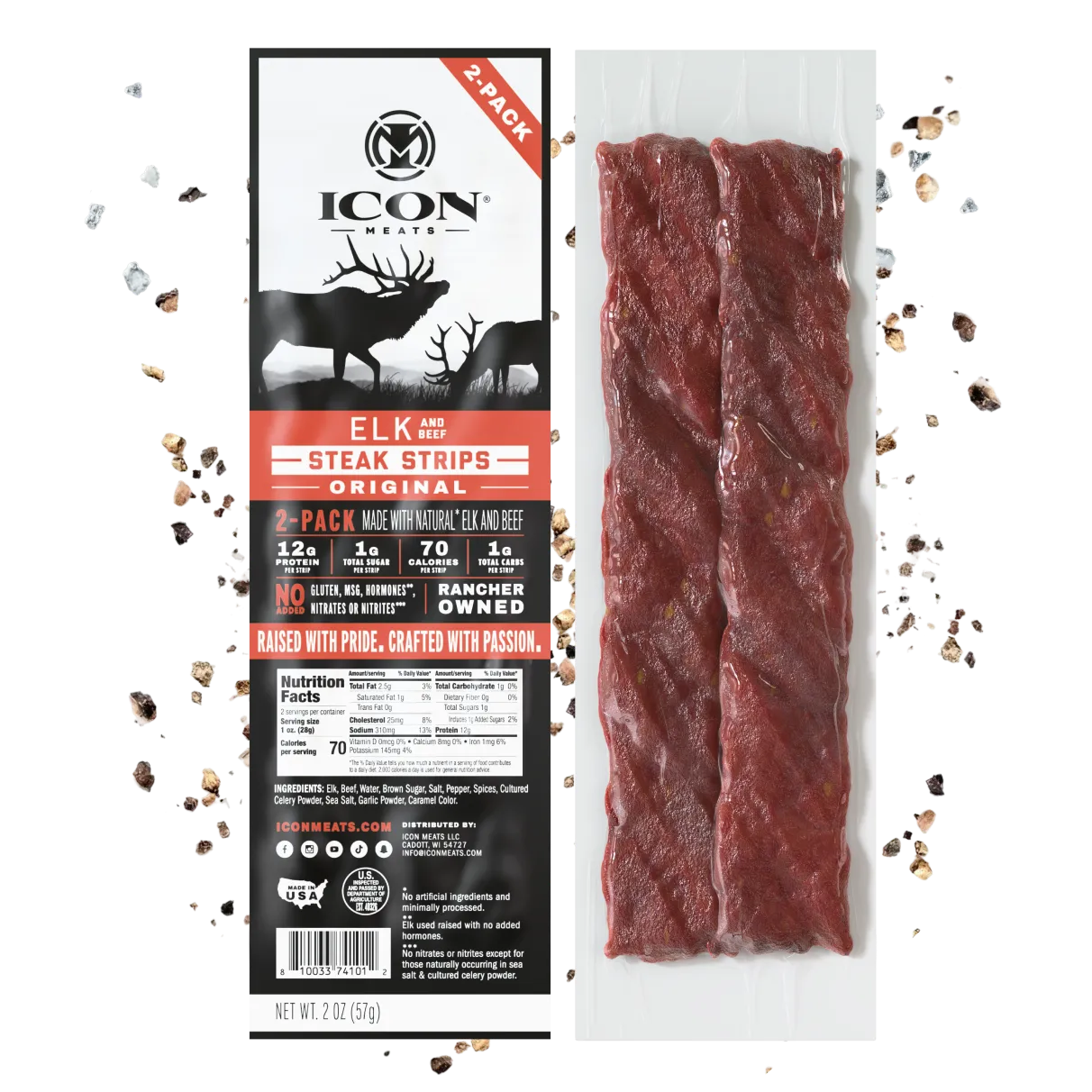 Elk Steak Strips - Original