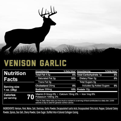 Venison Stick - Garlic