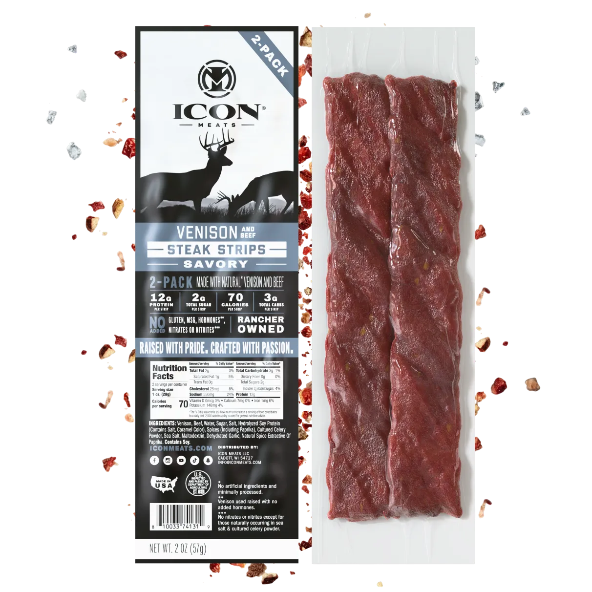 Venison Steak Strips - Savory